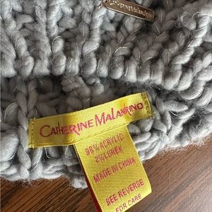 Catherine Malandrino Gray & Silver Knit Hat - NEW